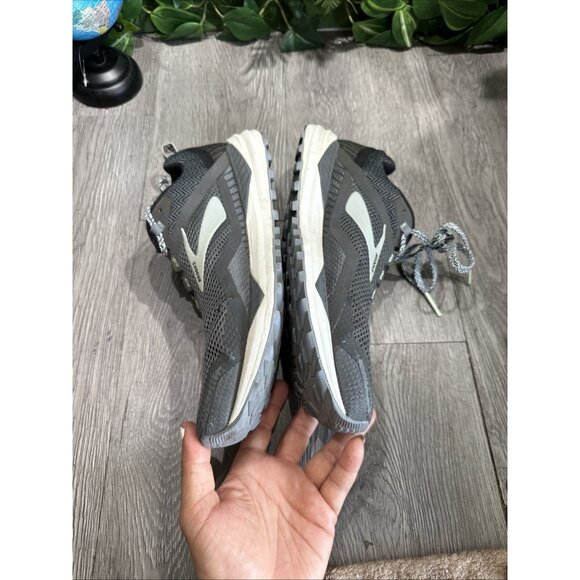 Brooks Cascadia 14 Trail Running Shoes Women's Size 9.5 B Gray  Blue Sneakers - Picture 11 of 12